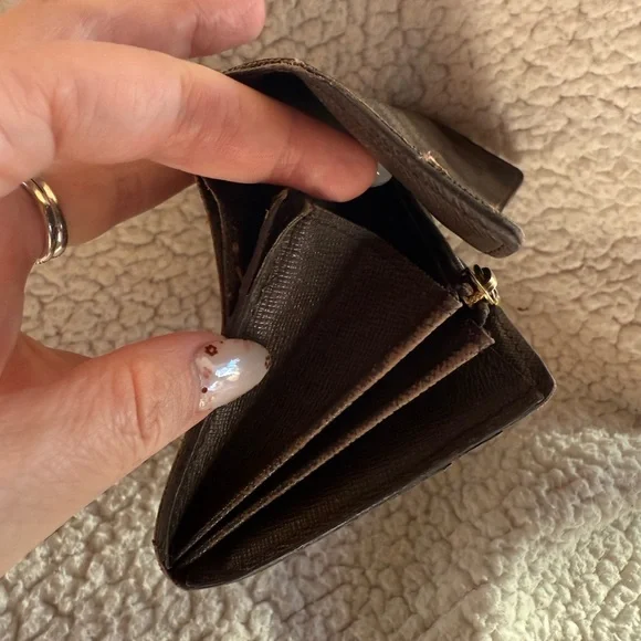 Louis Vuitton Black and Brown Checkered Wallet - Picture 6 of 11